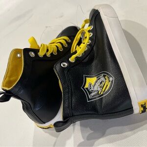 Harry Potter Youth Black and Yellow High-Top Sneakers
